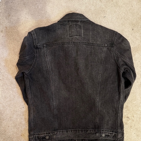 Levi’s Trucker Jacket Charcoal Grey Men’s Medium - Picture 3 of 4